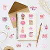 50 pegatinas de grafiti de dibujos animados originales de amante rosa decoradas guitarra cuaderno equipaje DIY pegatinas impermeables