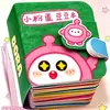 Mini Livro Bean Bean Sem Corte Troca de Roupa Desenho Animado Fofo Brinquedo Artesanal DIY Adesivos de Troca de Roupa Pacote de Material para Livro Silencioso