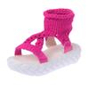Sandalias de mujer de suela gruesa transfronterizas de lana tejida para comercio exterior, las más vendidas, casuales para estudiantes, talla grande, zapatos de mujer