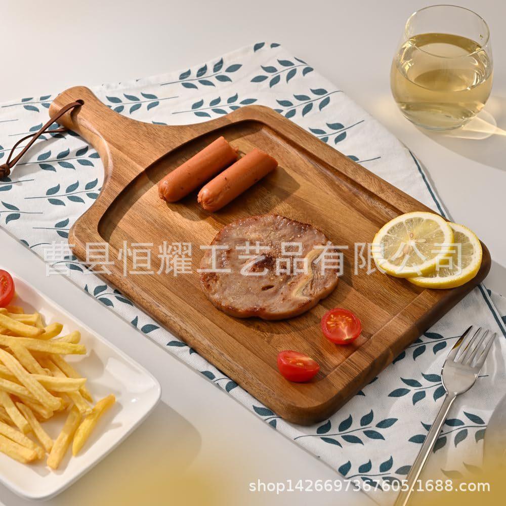实木菜板 家用砧板 相思木熟食奶酪板 便携披萨板 服务板BS