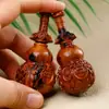 Calabaza Tallada Fulu Colgante Madera de Azufaifo Rayada Llavero de Coche Accesorios de Joyería de Madera Hechos a Mano Unisex