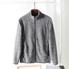 ¡Reputación buena! ¡Multicolor opcional! Comercio exterior hombres otoño cómodo casual cuello chaqueta abrigo de forro polar moda