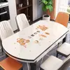 Mantel Ovalado, No Lavable, Impermeable, Resistente al Aceite, Resistente al Calor, Lujo Ligero, Sensación de Gama Alta, Vidrio Suave de PVC, Nuevo Mantel Ovalado