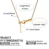Collar Colgante Misterioso y Lujoso con Circonitas Incrustadas y 26 Letras Inglesas, Acero Inoxidable Chapado en Oro de 18k, Collar de Joyería para Mujer
