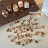 Nuevos Accesorios para Uñas Maillard Kt Lazo para Uñas Accesorios de Uñas de Diamante Gato de Dibujos Animados Marrón Mixto Otoño e Invierno