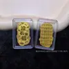 Pegatina para Teléfono de Oro Puro 999, Moneda de Oro para Atraer Riqueza, Tarjeta de los Cinco Dioses de la Riqueza, Estilo Mismo de Tiktok, Regalo al por Mayor