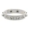 Pulsera de Paraguas de Fila Única con Charm de Llegada Nueva Rock Hip-Hop Cono Remache Pulsera Punk de Moda para Hombres y Mujeres