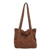 Verano 2024 Nuevo Bolso de Hombro Estampado de Fresa Bolso Tote de Gran Capacidad que Combina con Todo Popular Este Año Bolso Pequeño Portátil para Mujer