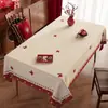 Mantel de Año Nuevo 2026 Año del Caballo, Impermeable, Lavable-Gratis, Mantel Decorativo Rojo Festival de Primavera, Mantel Largo de Alta Gama