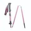 Bastão de Caminhada 7075 Profissional Equipamento para Trilha ao Ar Livre Escalada Bastão Leve Dobrável Autodefesa Telescópico Modelo Casal Homens e Mulheres
