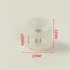 Fivela Colorida de Nariz de Porco com Duas Aberturas Clipe de Cordão Fivela de Corda Ajustável Botão de Fivela de Mola de Plástico Botão DIY