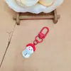 Llavero Colgante de Casa Navideña de Dibujos Animados Lindo Papá Noel Regalo Accesorios de Decoración para Mochila Regalo para Mejor Amigo