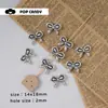 Conejo Oso de Aleación Retro Metálico Accesorios Hechos a Mano Material para Manualidades con Cuentas Colgante Pendientes Joyería Cuentas
