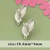 Estilo Ins Transfronterizo Diseño de Nicho Exquisitos Pendientes de Zirconio Hojas Retorcidas Anillo DIY Pendientes Accesorios de Material para Pendientes