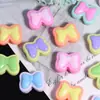 Lazo de Colores Caramelo Contrastantes de Doble Cara Agujero Recto Cuentas Sueltas Cadena para Teléfono Llavero Cadena para Bolso Accesorios de Joyería para DIY