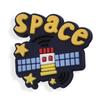 Zapatos con agujeros de astronauta de dibujos animados, zapatos con flores, hebillas de PVC de goma suave, hebillas decorativas para zapatos de jardín, accesorios al por mayor