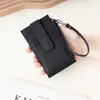 Nuevo monedero corto pequeño para mujer, cartera con cremallera ultradelgada, tarjetero compacto con múltiples ranuras para tarjetas, mini monedero, portaidentificación