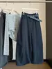 Pantalones de pierna ancha de algodón lavado vintage estilo coreano para mujer, nueva moda otoño 2026 versátiles casuales de corte cropped harén modernos