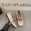 Zapatos Pequeños de Tacón Oculto Estilo Francés para Mujer 2025 Nuevos Zapatos Mary Jane de Punta Cuadrada Primavera y Verano Zapatos de Noche Elegantes Zapatos de Ballet