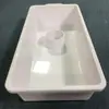 Bandeja Especial de Ampolla de Hoja Gruesa Personalizada, Recipiente de Alimentación para Cría de Mascotas Trepadoras, Recipiente de Alimentación Personalizado Blanco de Tamaño Grande