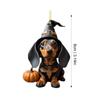 Nuevo Adorno Colgante de Decoración para Coche de Dibujos Animados de Perro Calabaza de Venta Caliente Acrílico Plano Colgante de Decoración Navideña