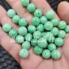 Contas Redondas de Jade Jade Otimizado Contas Soltas de Jade Grãos Fundo Verde Branco Pulseira Verde Colar Acessórios de Joias Contas de Jade Feitas à Mão