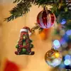 Navidad Transfronteriza Nuevo Acrílico Letra de Navidad Grinch Decoración de Árbol de Navidad Regalo Festivo Cabello Verde Colgante para el Hogar