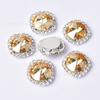 Atacado do Fabricante 10,12,14,16mm Redondo Satélite Strass Borda Diamante Costurado à Mão DIY Acessórios de Cabelo para Cocar Acessórios para Sapatos