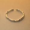 Anillo Plano Esmerilado Superficie de Niebla Anillo Ajustable Estilo Simple para Mujer Diseño de Nicho Sentido Avanzado Anillo de Pareja Nuevo Estilo 2023