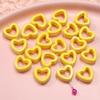 Novo produto 2022 Halo oco amor contas de cerâmica DIY joias feitas à mão esmalte de flor contas de porcelana acessórios para pulseira Atacado