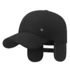 Nueva Gorra de Béisbol para Hombre de Edad Media Otoño e Invierno, Gorro de Anciano Moderno y Cálido, Protección Auditiva para Clima Frío en Exteriores, Gorra con Visera Versátil