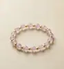 Pulsera Popular Nueva de Estilo Retro Chino de Xiaohongshu con Amatista Lavanda, Cristal Rosa y Joyería de Aventurina en Contraste