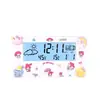 Relógio Despertador Eletrônico, Calendário de Mesa Eletrônico Transparente Multifuncional com Display de Temperatura, Modelo com Luz de Fundo para Quarto, Relógio Despertador Transparente