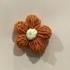 Adornos de Flores Esponjosas Grandes de 6 cm, Flores de Hilo Tejidas a Crochet Hechas a Mano, Accesorios para Ropa, Flores para Bolsos de Crochet DIY