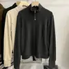 Cardigan de Lã Dupla Face com Gola Alta, Estilo Coreano, Soltinho e Versátil, Jaqueta Moletom Emagrecedora para Mulheres, Lançamento de Inverno 2026, Mais Vendido, Tendência