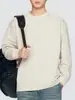 Camiseta masculina Anyang retro americana texturizada de manga longa, nova para o outono de 2026, corte solto para o dia a dia com gola Henley