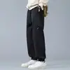 Nueva ropa ins para hombre para otoño e invierno, nuevos pantalones ligeramente anchos y fluidos que estilizan, pantalones deportivos rectos holgados para hombres de talla grande