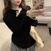 Camiseta Interior con Cuello Alto de Encaje para Mujer en Otoño e Invierno 5 Nuevos Diseños de Nicho Tops de Manga Larga con Interior de Terciopelo Camisetas Interiores