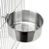 Papagaio Aço Inoxidável Caixa de Comida para Papagaio Jarra Copo de Água para Cachorro Tigela de Comida Copo de Comida Comedouro Especial para Pássaros