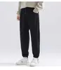 Fabricante Original Pantalones Casuales Cómodos Negros Nuevos Pierna Recta Diarios Color Sólido Versátil Simple Viaje Caída de Tela Modernos