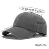 Gorra de Béisbol Vintage Lavada de Cuatro Puntadas Transfronteriza Europea y Americana, Gorra de Pico de Mezclilla Desgastada, Gorra Lisa Más Vendida, Logo Personalizado