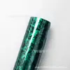 Flor verde fibra de carbono forjada em carbono espelho retrovisor de carro PET filme de mudança de cor filme de modificação de motocicleta protetor solar resistente a altas temperaturas
