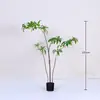 Planta Verde Artificial de Luxo Leve Pedra d'Água Árvore Banyan de Alta Qualidade Planta em Vaso de Chão para Interior Sala de Estar Pátio Decoração de Loja Planta Verde Falsa