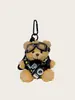 Ornamento de Bolsa Urso com Câmera Pendente Boneca de Pelúcia Pingente de Urso Chaveiro de Casal Presente Criativo