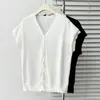 2026 Verano Tallas Grandes Mujer Nuevo Estilo Elegante Ligero Cuello en V Fresco Punto de Seda Manga Murciélago Top 0516