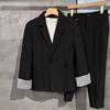 Abrigo estilo Hong Kong para hombre 2024 primavera y otoño marca de moda ins Todo combina Top High Street Chaqueta holgada retro americana moderna