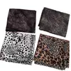 Bufanda de Seda Retro con Estampado de Leopardo para Mujer, Elegante Chal Bufanda Larga Estilo Old Money, Corbata de Cuello, Bufanda Fina de Alta Gama, Protector de Cuello Ropa de Abrigo