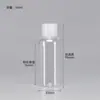 Botellas de Plástico Transparentes con Tapa abatible en stock 30 50 100ml Flexibles para Loción Cosmética Botellas Dispensadoras con Tapa de Mariposa