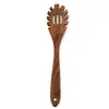 Espátula de Madeira de Acácia Conjunto de Utensílios de Cozinha Conjunto de Ferramentas de Cozinha Escumadeira Colher Colher de Sopa Colher Escorredora Colher de Arroz Conjunto de Colheres para Macarrão Transfronteiriço