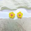 Nuevos Accesorios de Arte de Uñas Flor de Cinco Pétalos Fresca Estilo Macaron Versátil Color Sólido Venta al por Mayor Flor Pequeña Pinza para Cabello de Uña Accesorios de Resina
